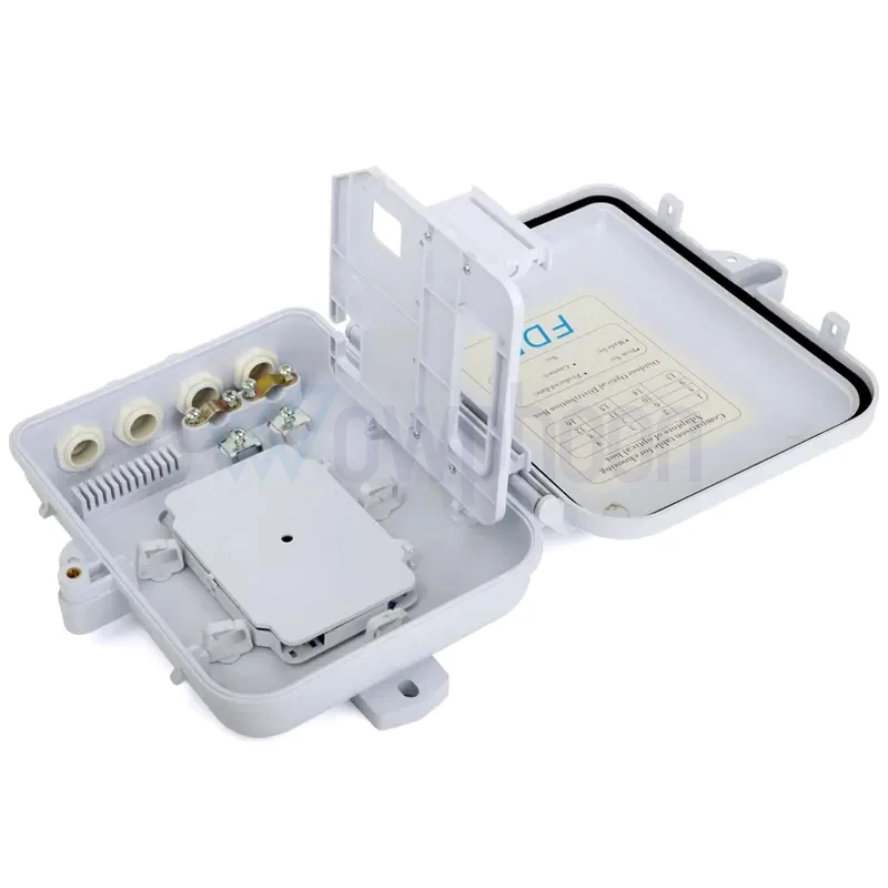 Solid Fiber Optic Distribution Box, Wall Mount, ODF, FTTH, NAP, IP65, ABS, 12 Core Fiber Terminal, Customized, 1x8
Solid Fiber Optic Distribution Box, Wall Mount, ODF, FTTH, NAP, IP65, ABS, 12 Core Fiber Terminal, Customized, 1x8