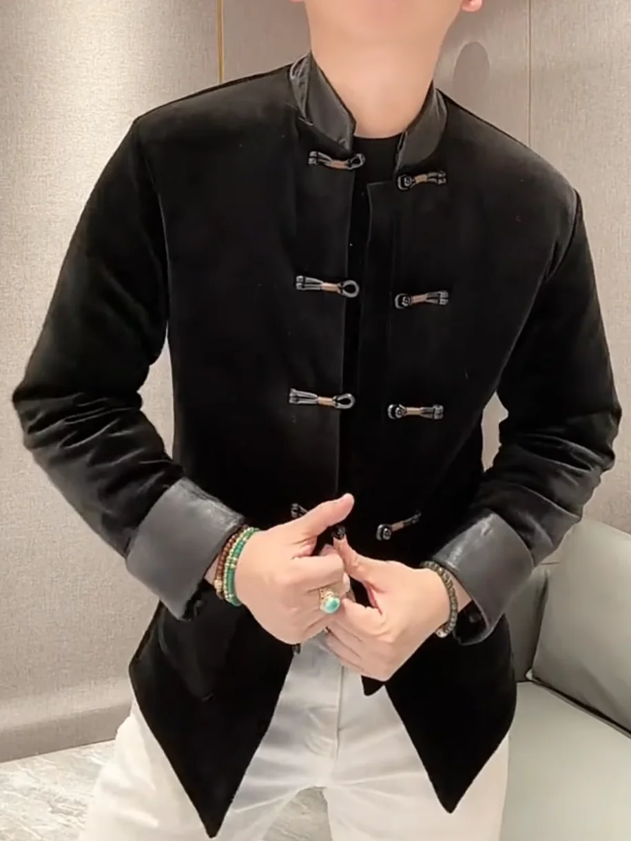 Теплое универсальное простое пальто на осень-зиму с украшениями на пуговицах для мужской повседневной одежды в китайском стиле Ethni...
Теплое универсальное простое пальто на осень-зиму с украшениями на пуговицах для мужской повседневной одежды в китайском стиле Ethni...