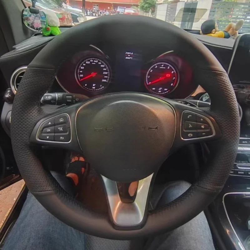 Custom Hand-stitched Steering Wheel Cover Made Of Microfiber Leather For Mercedes-Benz Vito III ( W447 ) 2015 2016 2017 - 2023
Custom Hand-stitched Steering Wheel Cover Made Of Microfiber Leather For Mercedes-Benz Vito III ( W447 ) 2015 2016 2017 - 2023