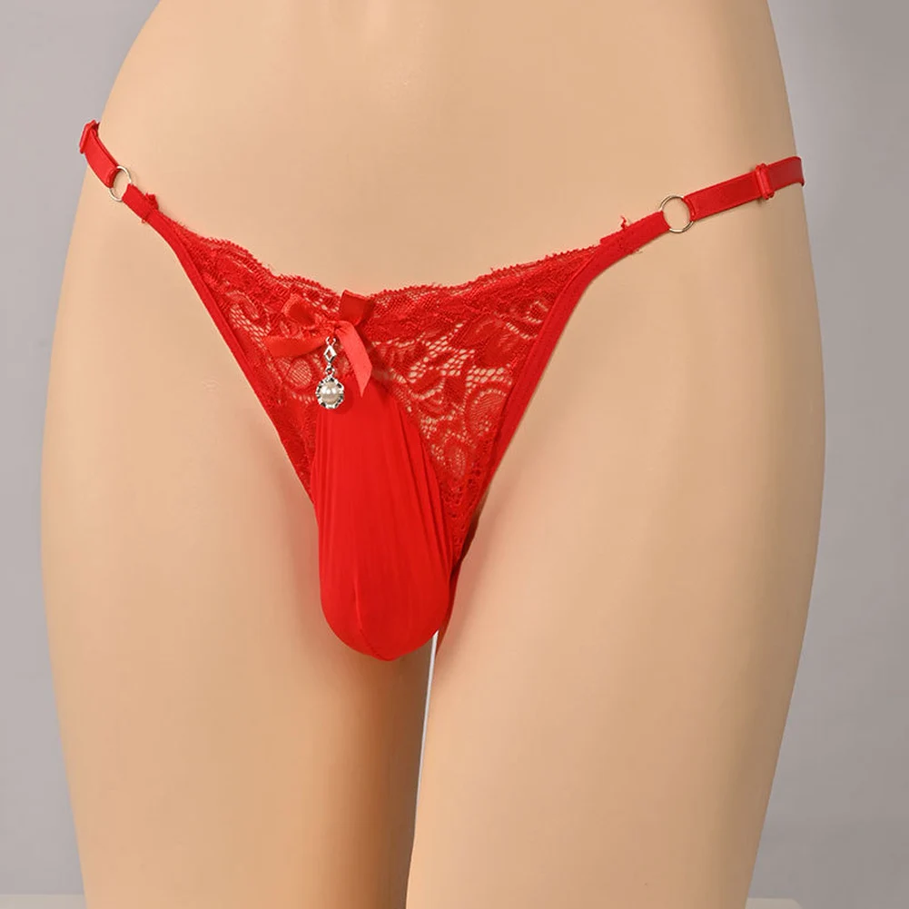 Sexy Men Lace See Through Sissy Thongs Mesh Ball Pouch G-String Underpants Adjustable Waistband Lingerie Erotic Underwear
Sexy Men Lace See Through Sissy Thongs Mesh Ball Pouch G-String Underpants Adjustable Waistband Lingerie Erotic Underwear