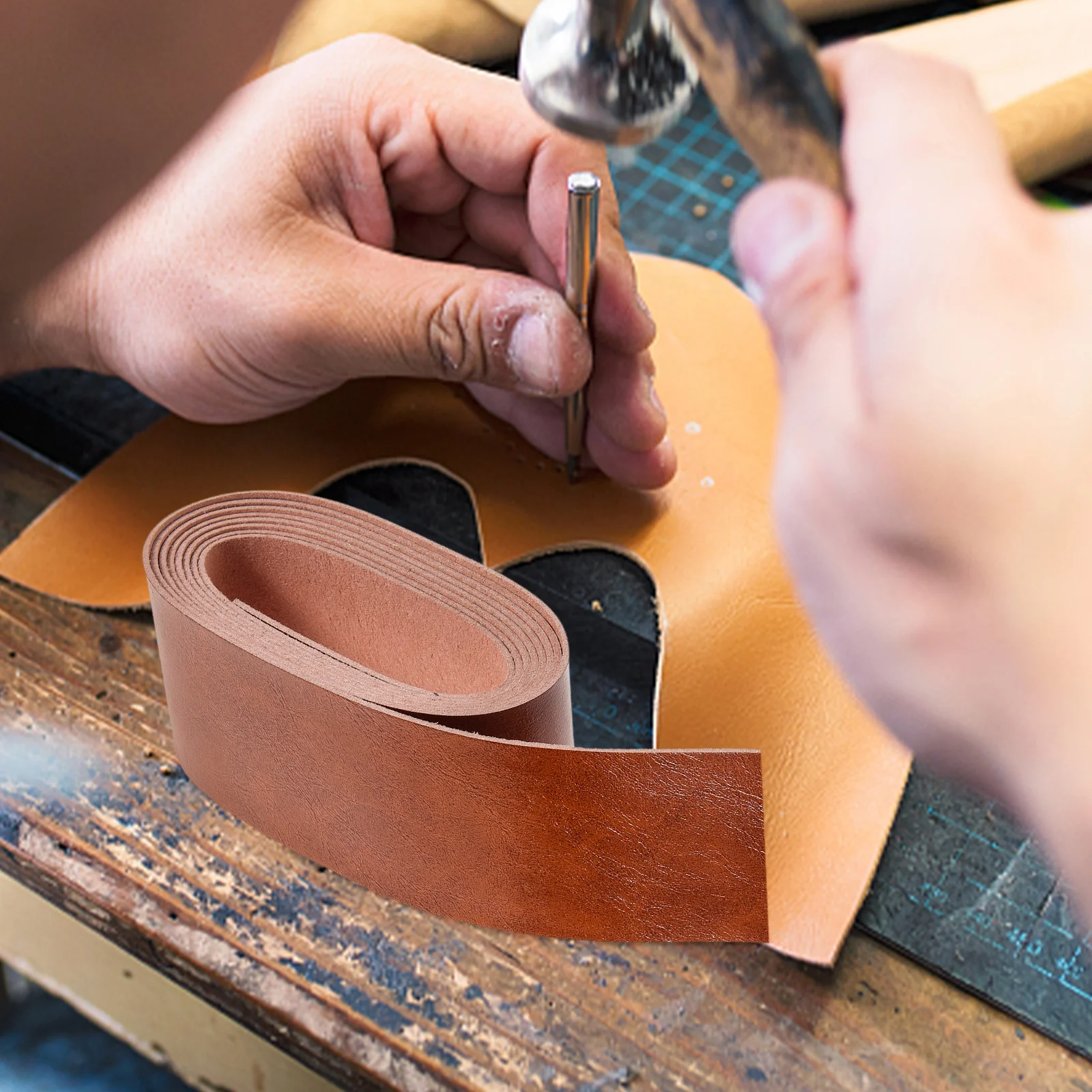 2 Inch Strap Brown 5x200cm Craft Supplies Full Grain Cowhide DIY Material Watchband Pet Collar Bag Shoulder Strap
2 Inch Strap Brown 5x200cm Craft Supplies Full Grain Cowhide DIY Material Watchband Pet Collar Bag Shoulder Strap