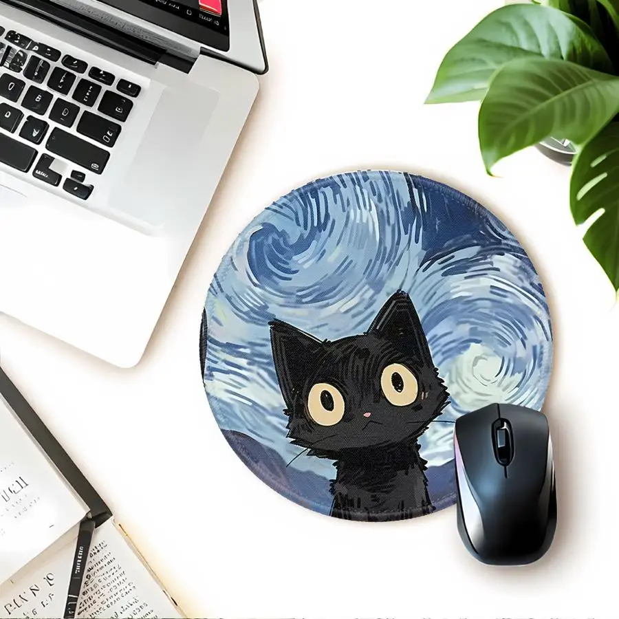 Cartoon Cat rubber 1pc Mouse Pad Desk accessories office Pad Game Console Pad Keyboard Mouse Pad Computer Laptop Pad