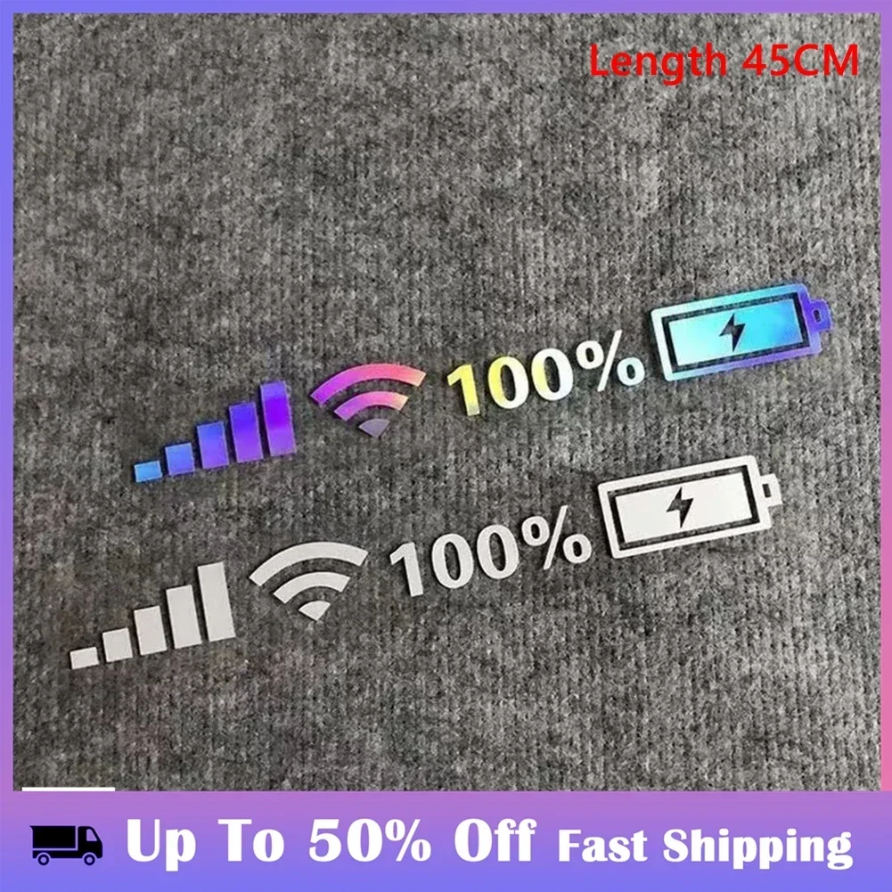 New Car Vinyl Reflective Stickers DIY Creative Car Sticker Multi-color 100% Wifi Battery Level Signal Decals Decor For Car Bumpe
New Car Vinyl Reflective Stickers DIY Creative Car Sticker Multi-color 100% Wifi Battery Level Signal Decals Decor For Car Bumpe