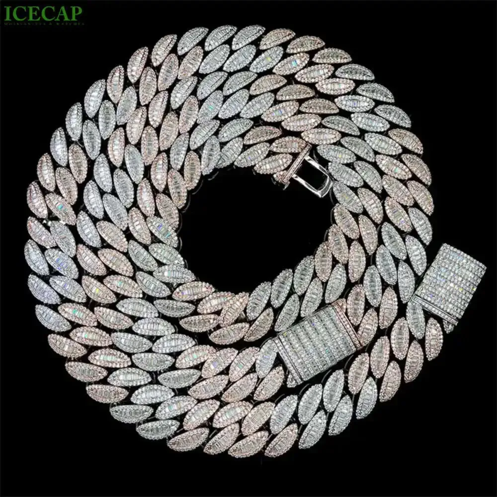Fashion Jewelry 925 Silvet Iced Out Moissanite Prong Hip Hop Cuban Link Chain Custom Necklace Have Gra Certificate
Fashion Jewelry 925 Silvet Iced Out Moissanite Prong Hip Hop Cuban Link Chain Custom Necklace Have Gra Certificate