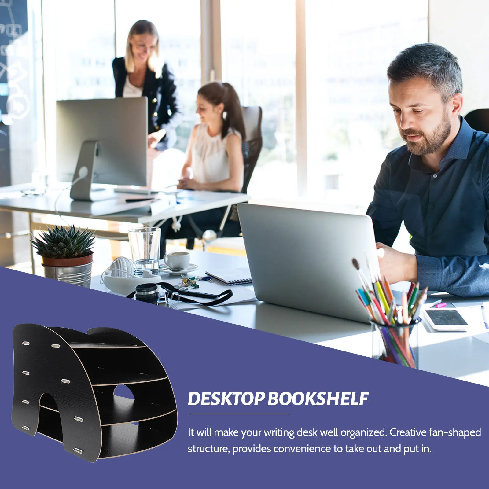 1Pcs Wooden Bookshelf Fan-Shaped Multi-Layer Storage Rack for Books Files Notepads Home Office Study Organization Premium Wood
1Pcs Wooden Bookshelf Fan-Shaped Multi-Layer Storage Rack for Books Files Notepads Home Office Study Organization Premium Wood