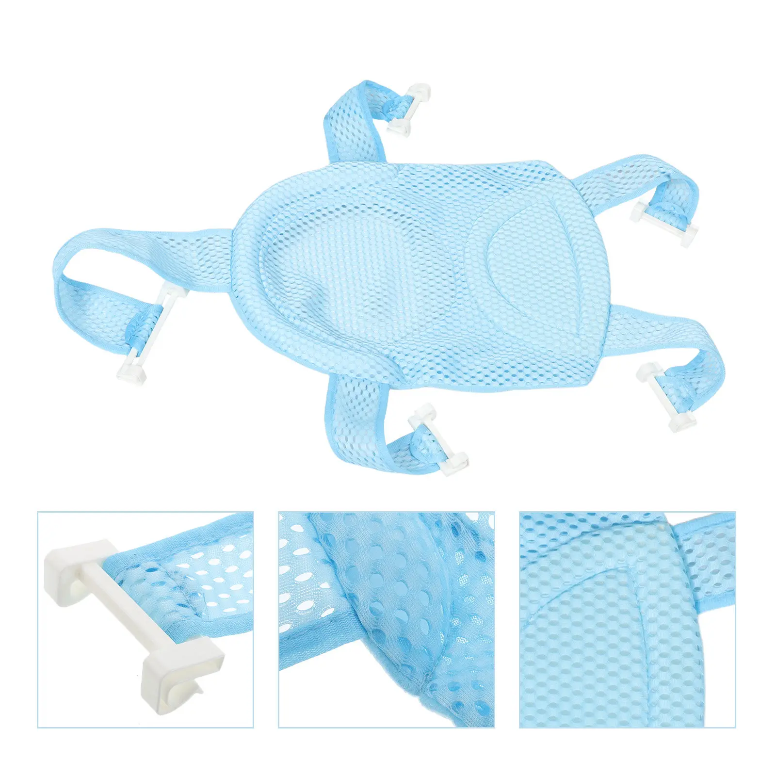 Newborn Baby Bath Seat Mat Non-Slip Ergonomic Support Net Breathable Mesh Comfortable for Sensitive Skin Home Travel
Newborn Baby Bath Seat Mat Non-Slip Ergonomic Support Net Breathable Mesh Comfortable for Sensitive Skin Home Travel