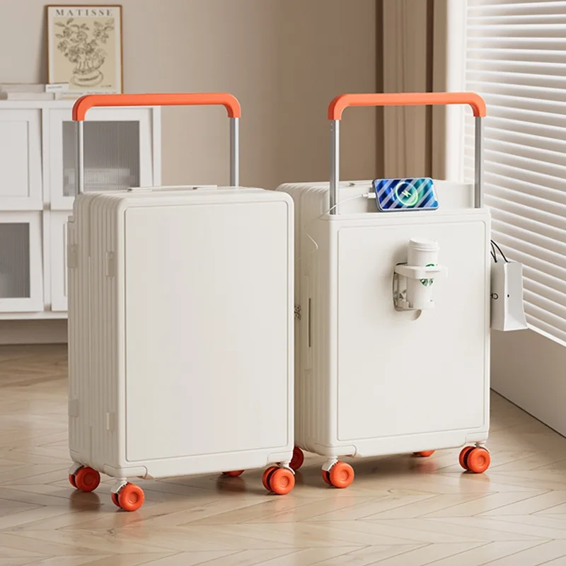 20"24"26"Inch Travel Suitcase Wide Trolley Case Boarding Suitcase Password Zipper Luggage Carry-on Luggage With Cup holder
20"24"26"Inch Travel Suitcase Wide Trolley Case Boarding Suitcase Password Zipper Luggage Carry-on Luggage With Cup holder
