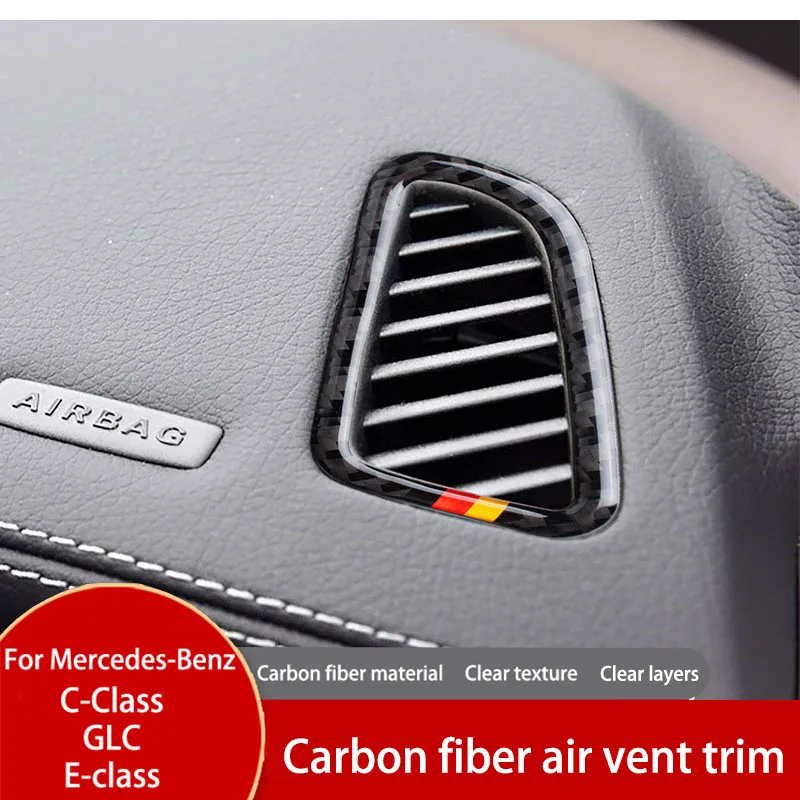 For Mercedes-Benz C-Class GLC W205 E-Class Carbon fiber air vent trim Interior Modification Auto Accessories
For Mercedes-Benz C-Class GLC W205 E-Class Carbon fiber air vent trim Interior Modification Auto Accessories
