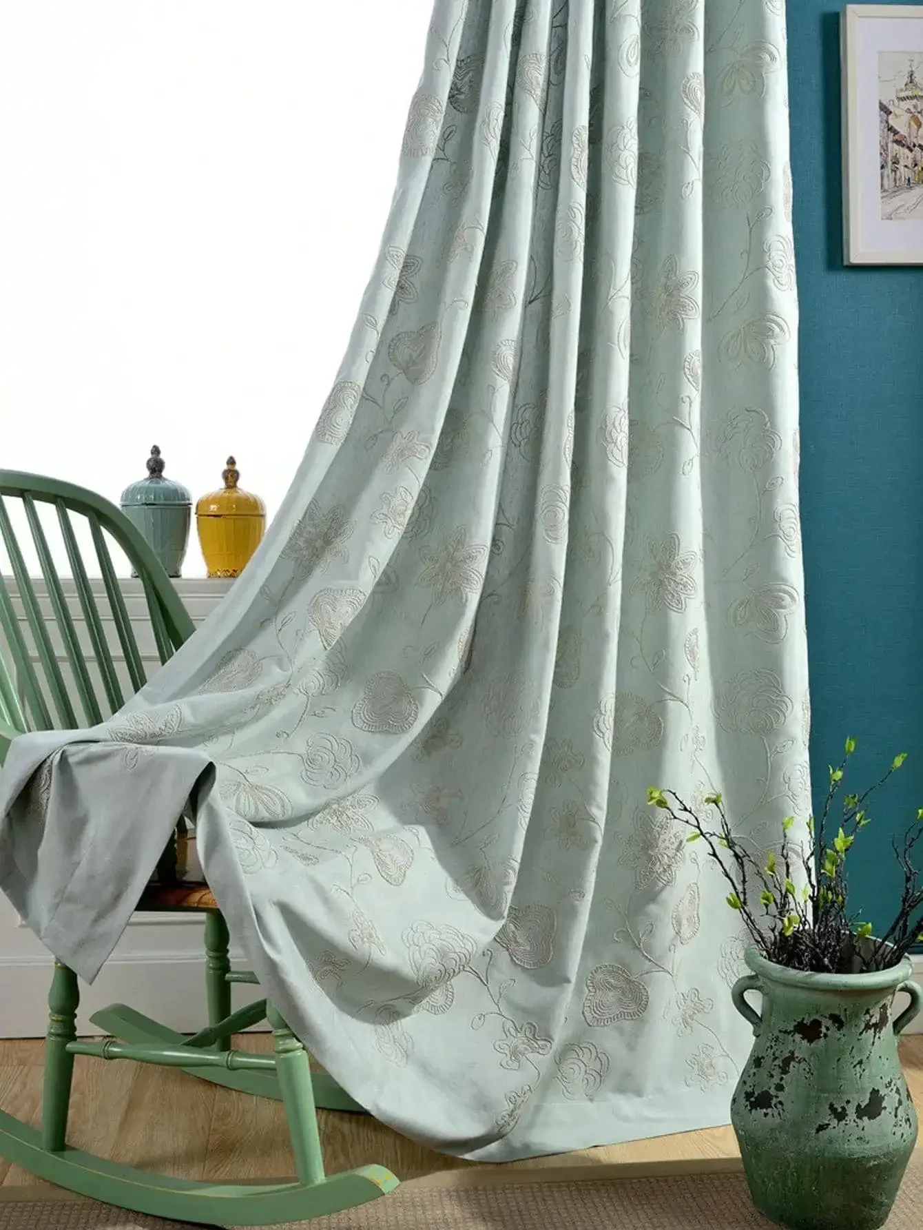 Wedding Decoration Living Room Curtains 1PC Luxurious And High-end Velvet Embroidered Bedroom
Wedding Decoration Living Room Curtains 1PC Luxurious And High-end Velvet Embroidered Bedroom