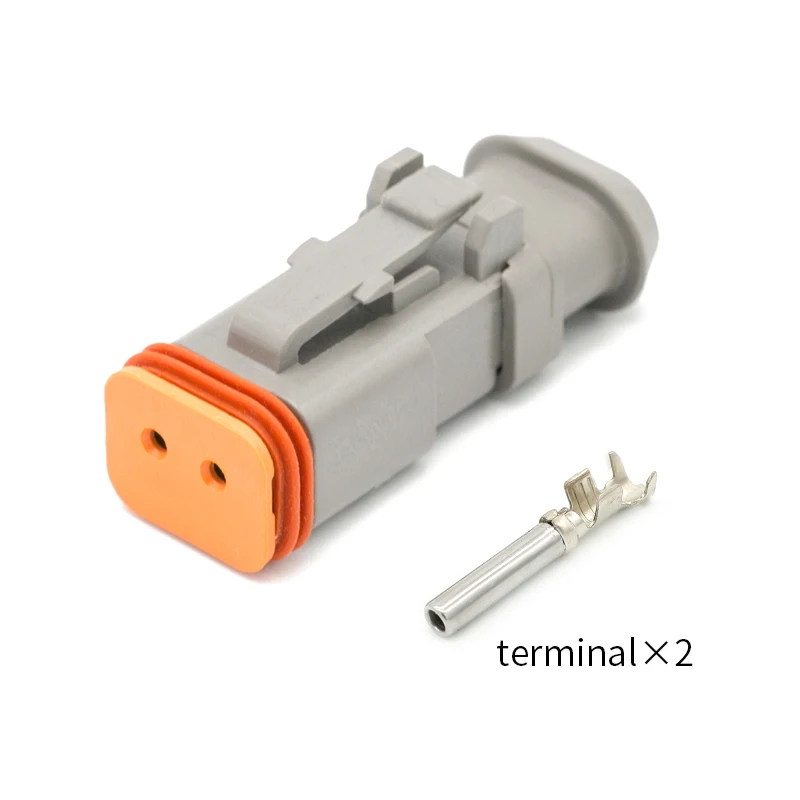 DT06-2S-E008 High cover waterproof male female docking Deutsch automotive connector female head fitting terminal 1062-16-0122
DT06-2S-E008 High cover waterproof male female docking Deutsch automotive connector female head fitting terminal 1062-16-0122