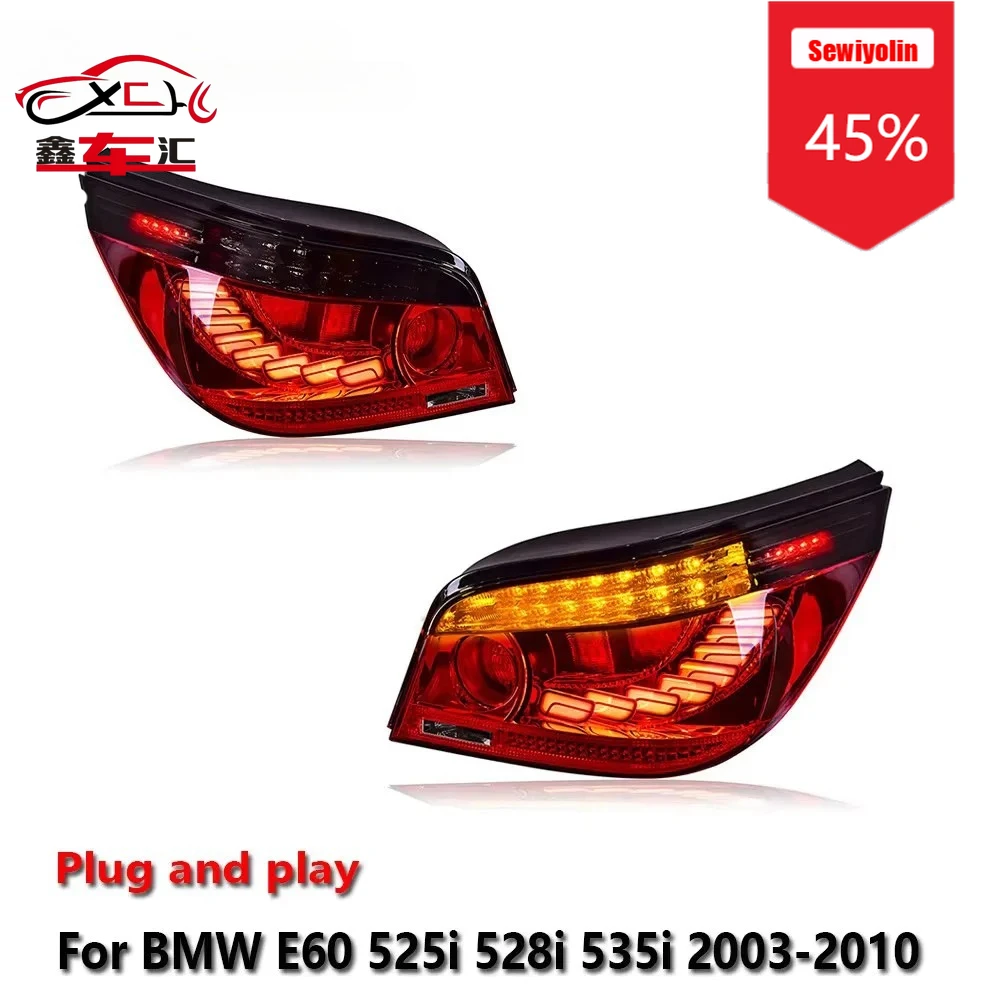 Sewiyolin Car LED Tail Lamps Light Auto Assemblies for BMW E60 525i 528i 535i 2003-2010 Rear Fog DRL Brake Turn Signal Lamp Plug
Sewiyolin Car LED Tail Lamps Light Auto Assemblies for BMW E60 525i 528i 535i 2003-2010 Rear Fog DRL Brake Turn Signal Lamp Plug