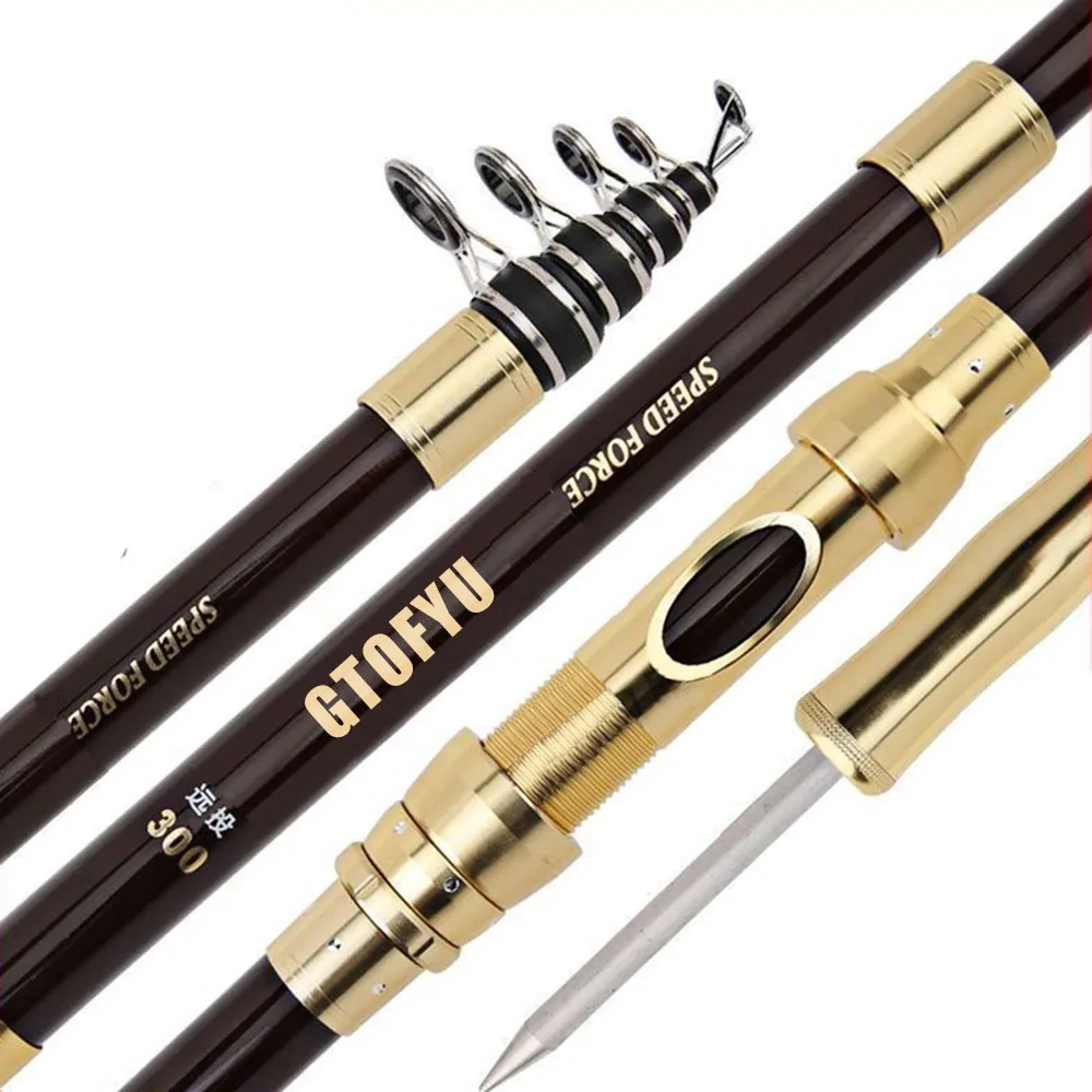 2.4M-4.5M Carbon Telescopic Spinning Fishing Rod Boat Saltwater Freshwater Surfcasting Baitcasting Long Distance Throwing Rod
2.4M-4.5M Carbon Telescopic Spinning Fishing Rod Boat Saltwater Freshwater Surfcasting Baitcasting Long Distance Throwing Rod