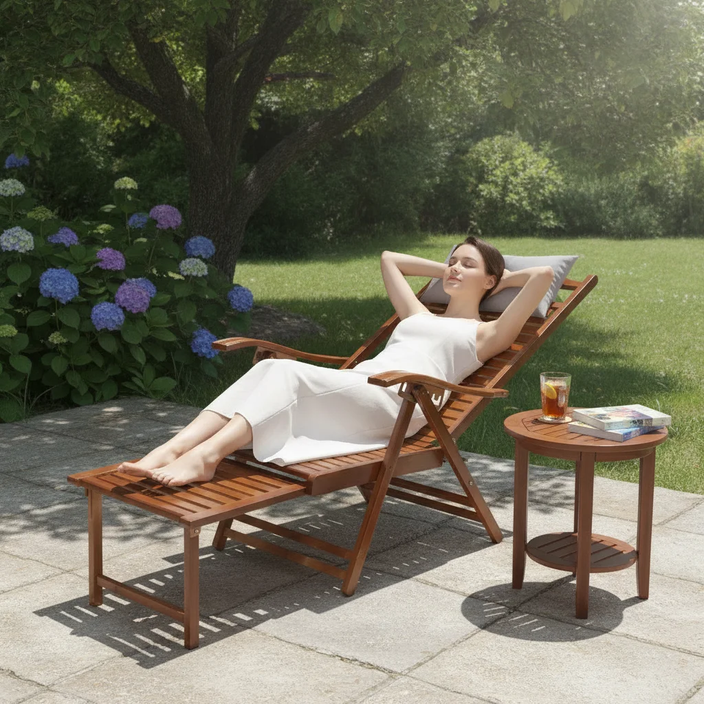 Adjustable Backrest Folding Reclining Chair - Sturdy High Load Capacity with Hardware Buckle Integrated Pillow And Curved Armrest for Comfortable Lounge Experience
Adjustable Backrest Folding Reclining Chair - Sturdy High Load Capacity with Hardware Buckle Integrated Pillow And Curved Armrest for Comfortable Lounge Experience