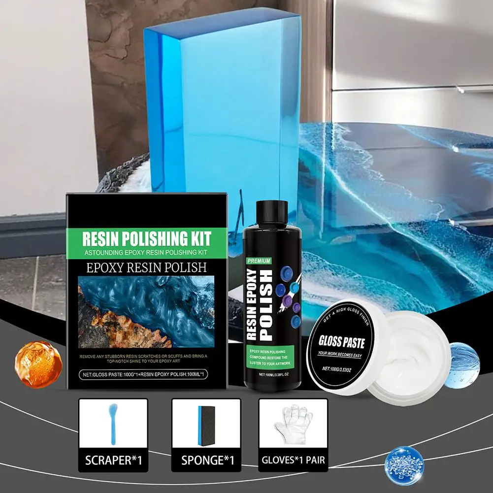 Набор для полировки смолы с натирающей составью Многофункциональный полировщик для эпоксидных проектов Удаление царапин Восстановление блеска Полный набор
Набор для полировки смолы с натирающей составью Многофункциональный полировщик для эпоксидных проектов Удаление царапин Восстановление блеска Полный набор