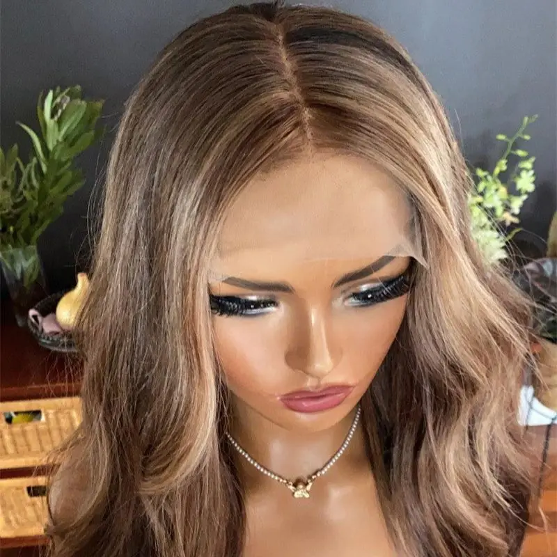 28 Inches Ombre Brown Blonde Highlights Synthetic Lace Front Wig Natural Preplucked Hairline Heat Resistant for Daily Party Use
28 Inches Ombre Brown Blonde Highlights Synthetic Lace Front Wig Natural Preplucked Hairline Heat Resistant for Daily Party Use
