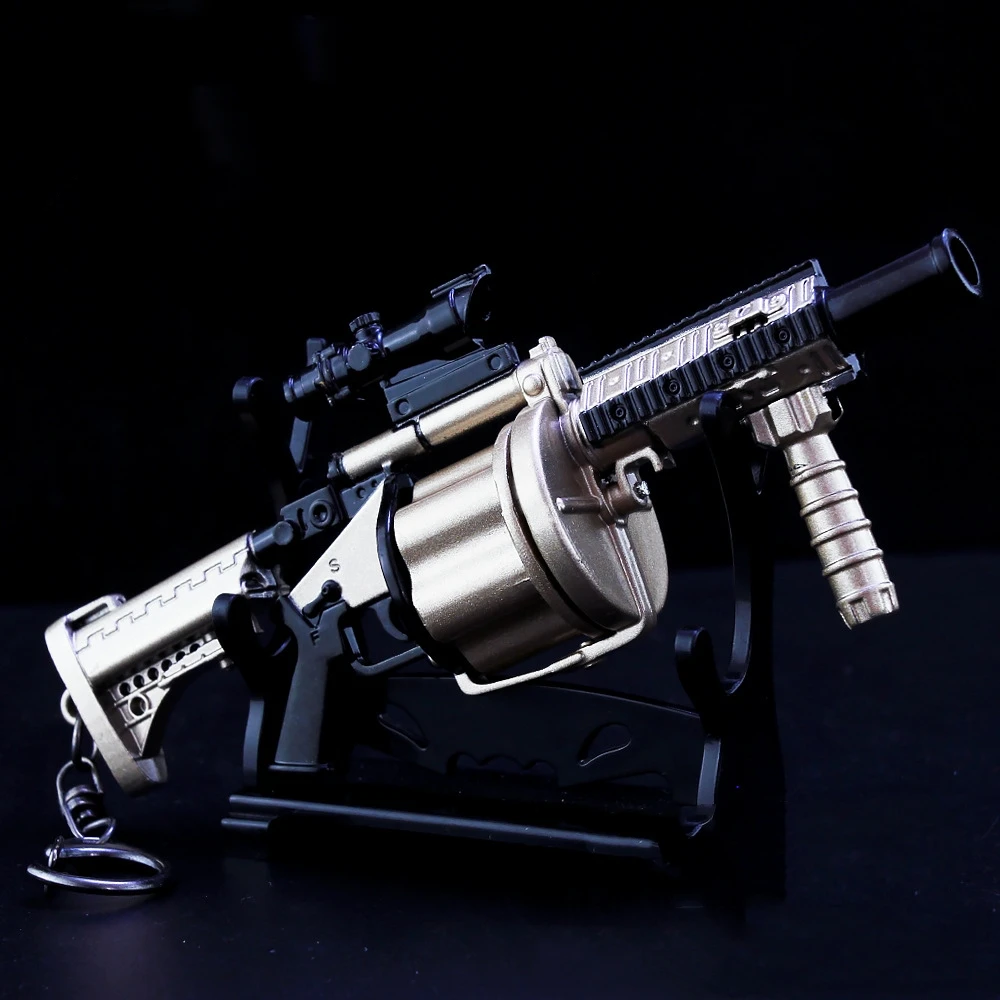 PUBG Weapon Model 14cm Metal Gun Playerunknowns Battlegrounds MGL Grenade Launcher Guns Keychain Arms Game Peripheral Boys Toys
PUBG Weapon Model 14cm Metal Gun Playerunknowns Battlegrounds MGL Grenade Launcher Guns Keychain Arms Game Peripheral Boys Toys