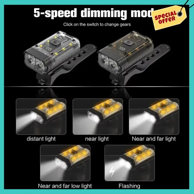 -ABHW Перезаряжаемая велосипедная фара Передний фонарик с задним фонарем Защитная лампа для езды на велосипеде и скутере B
-ABHW Перезаряжаемая велосипедная фара Передний фонарик с задним фонарем Защитная лампа для езды на велосипеде и скутере B
