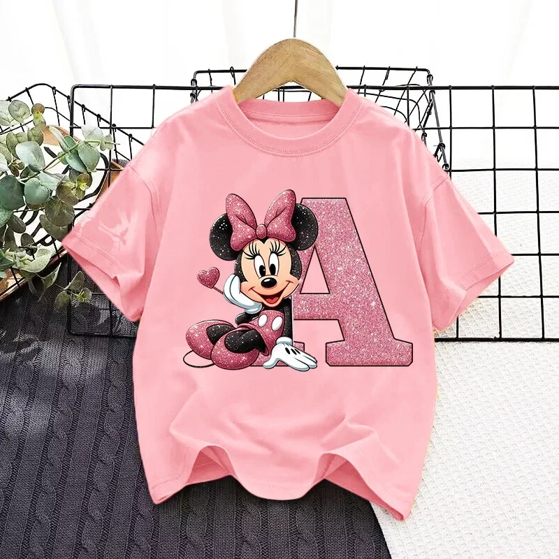 Disney Mickey Mouse Children T-Shirts Anime Minnie Printed Letter Tops Cartoon Kids Summer Clothes Short Sleeves Pullover Tees
Disney Mickey Mouse Children T-Shirts Anime Minnie Printed Letter Tops Cartoon Kids Summer Clothes Short Sleeves Pullover Tees
