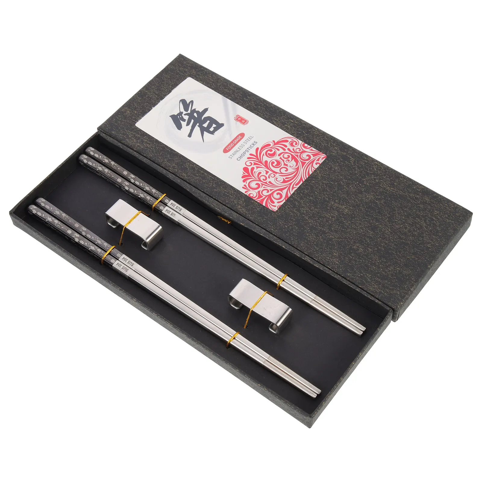 Stainless Steel Chopsticks Set Rust Proof Lightweight Portable Reusable Easy Clean Household Tableware Delicate Holder Fine
Stainless Steel Chopsticks Set Rust Proof Lightweight Portable Reusable Easy Clean Household Tableware Delicate Holder Fine