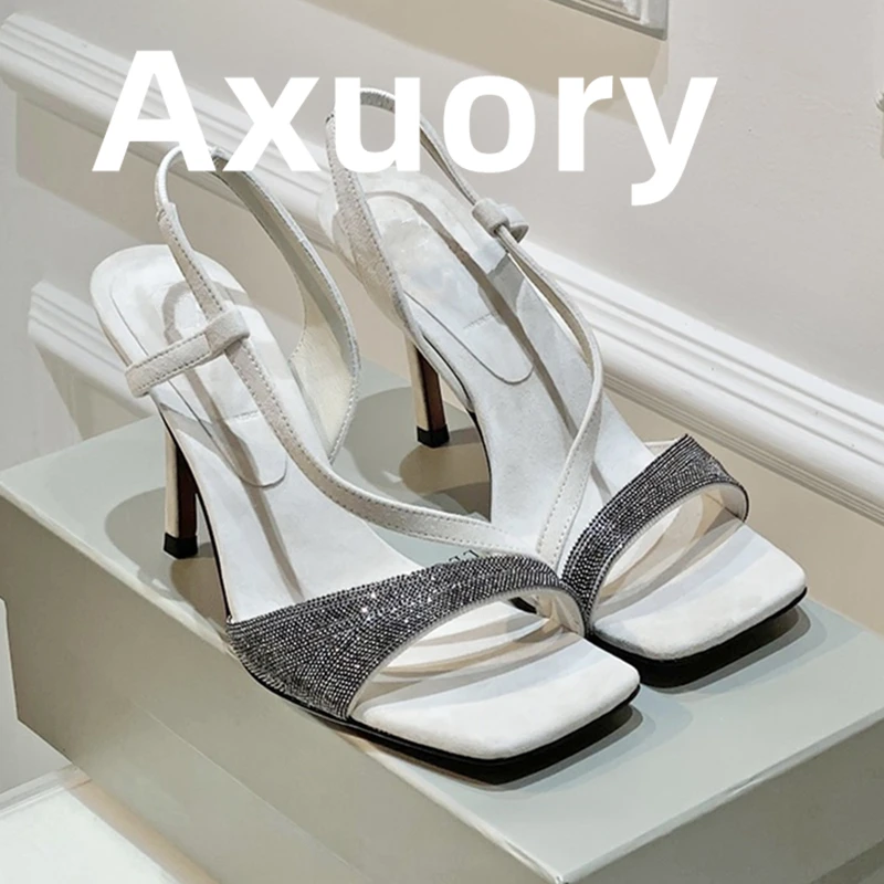 Summer Suede Leather high Heels Women Genuine leather sole High Heel Design Dinner ball Women's Sandals
Summer Suede Leather high Heels Women Genuine leather sole High Heel Design Dinner ball Women's Sandals