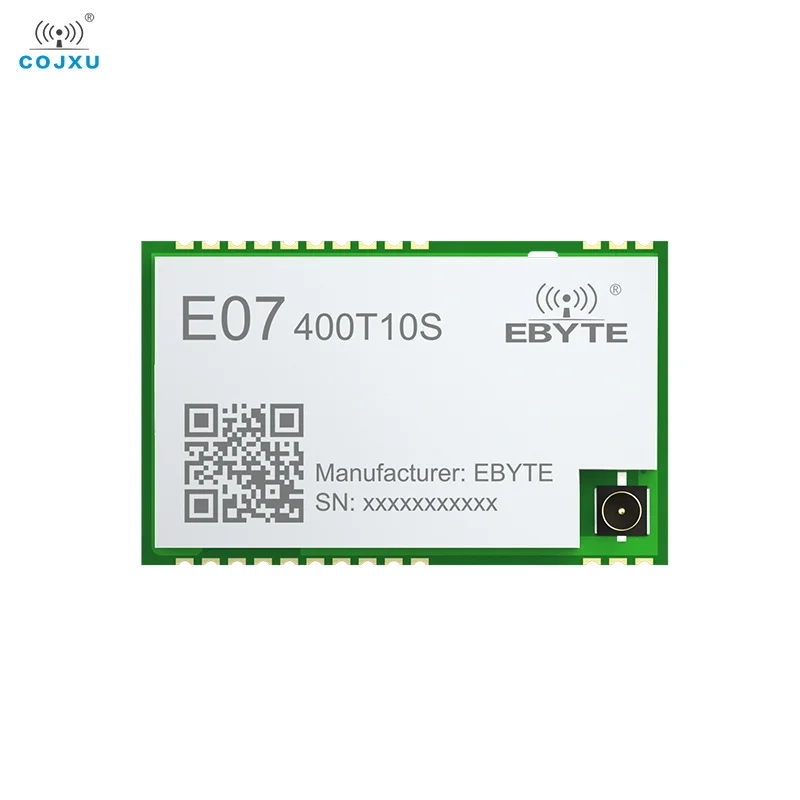 CC1101 Wireless Module 433MHz COJXU E07-400T10S 10dBm IPEX/Stamp Hole 1.5KM GFSK Cost–Effective SMD Wireless Module Module
CC1101 Wireless Module 433MHz COJXU E07-400T10S 10dBm IPEX/Stamp Hole 1.5KM GFSK Cost–Effective SMD Wireless Module Module