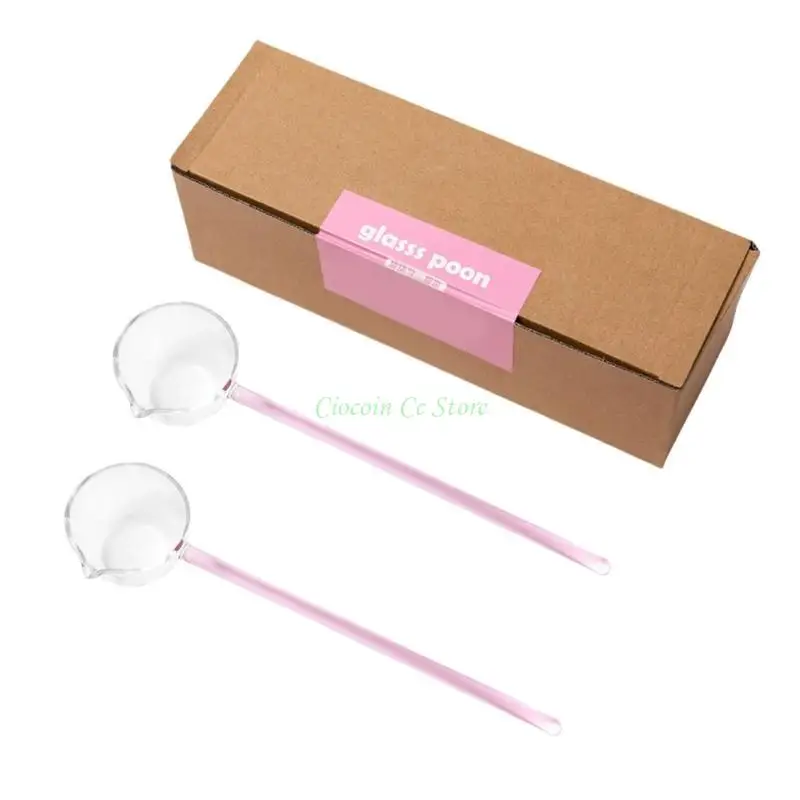 X90F 2PCS Borosilicate Glass Ladles Durability and Fashionable Designing for Serving Soup and Stirring Beverages
X90F 2PCS Borosilicate Glass Ladles Durability and Fashionable Designing for Serving Soup and Stirring Beverages