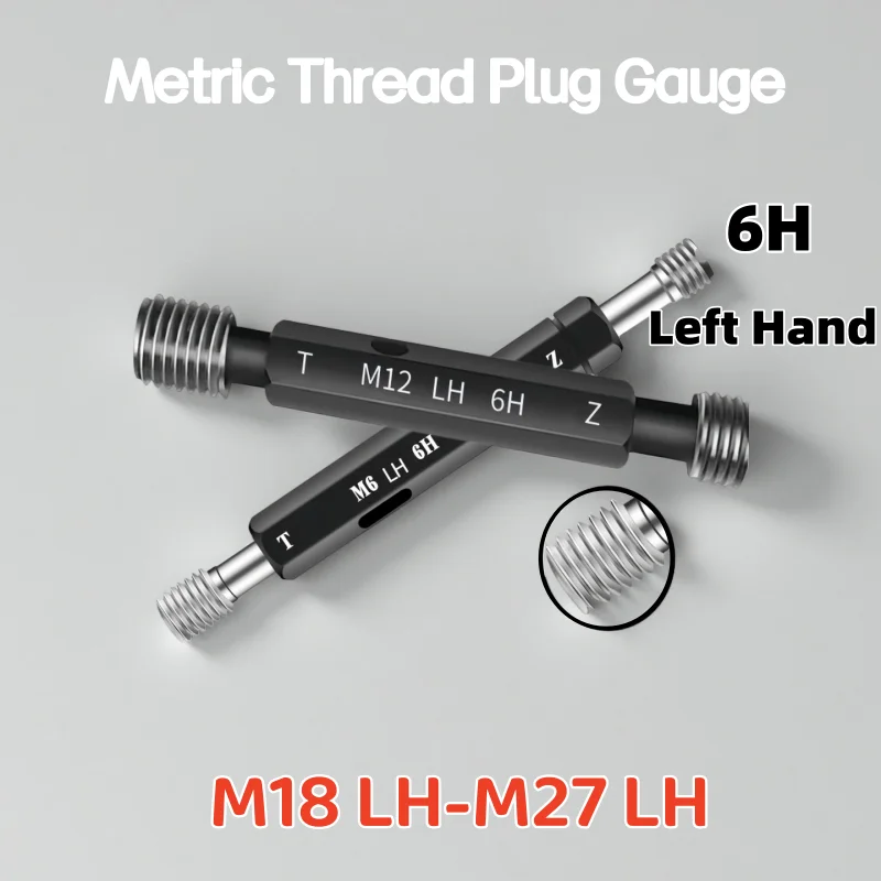 Left tooth 6H metric thread plug gauge thread stop gauge reverse tooth LH tooth gauge stop gauge M18M19M20M21M22M23M24M25M26M27
Left tooth 6H metric thread plug gauge thread stop gauge reverse tooth LH tooth gauge stop gauge M18M19M20M21M22M23M24M25M26M27