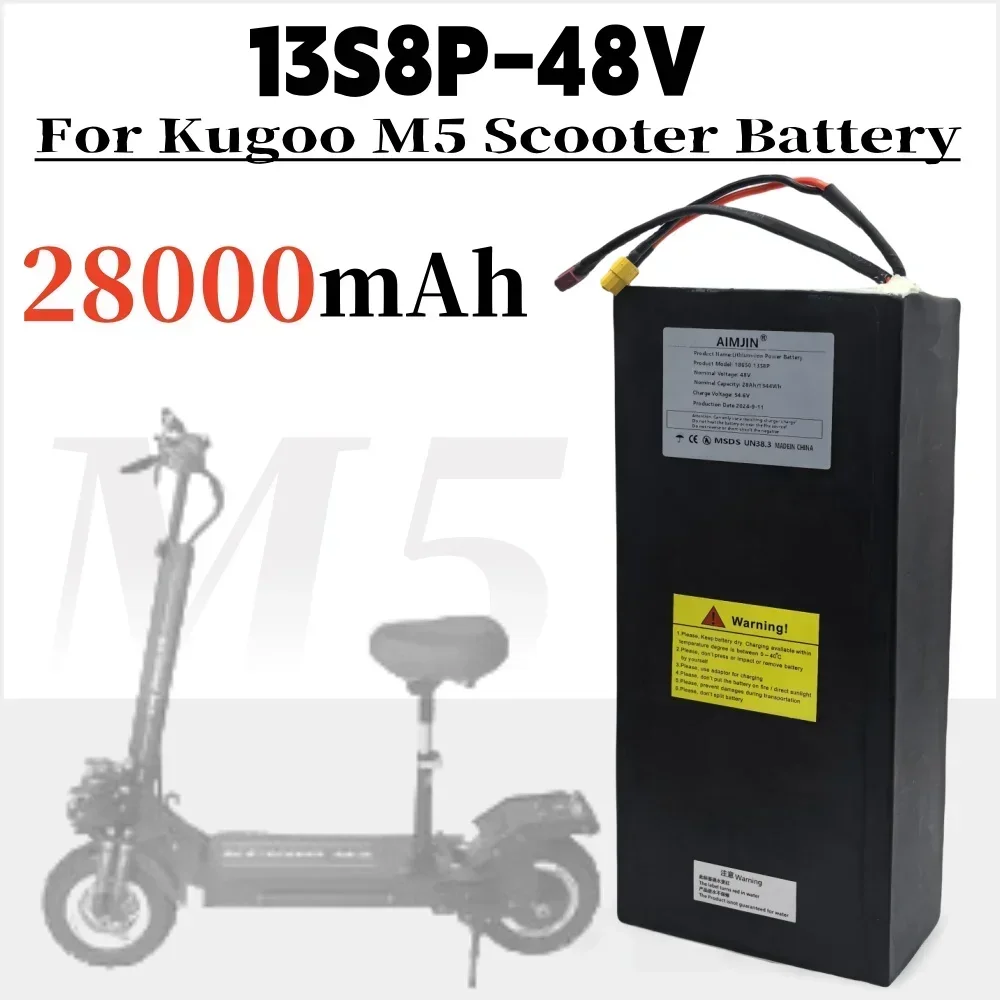 Original 48V 28.0Ah Kugoo M5 Electric Scooter Powerful Motor 18650 Lithium Battery 13S8P
Original 48V 28.0Ah Kugoo M5 Electric Scooter Powerful Motor 18650 Lithium Battery 13S8P