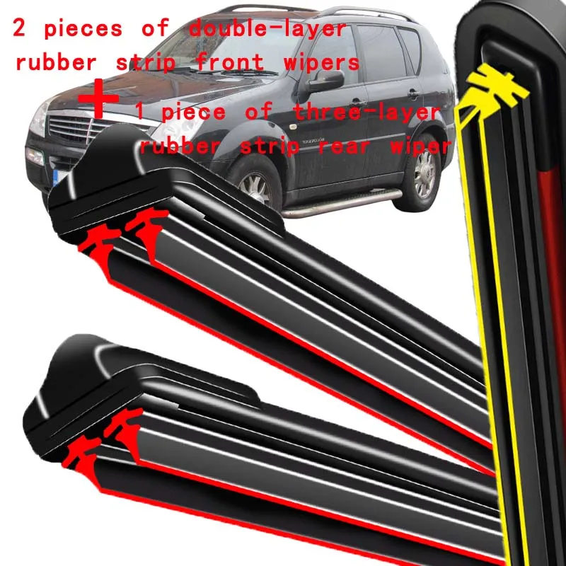 For Ssangyong Rexton 1 2002-2017 2003 2004 2005 Wiper Front & Rear Wiper Blades Windshield Windscreen Window Brushes 20"+20"+14"
For Ssangyong Rexton 1 2002-2017 2003 2004 2005 Wiper Front & Rear Wiper Blades Windshield Windscreen Window Brushes 20"+20"+14"