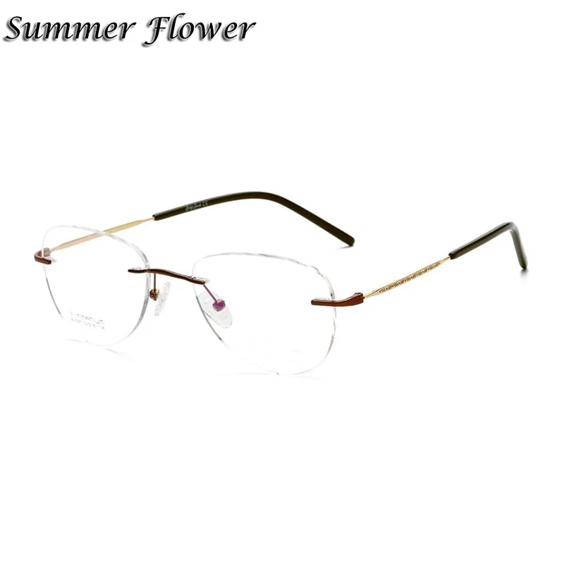 Quality Eyewear Men Rimless Glasses Frame Optical Eyeglasses for Women Fashion Prescription Lenses Spectacles
Quality Eyewear Men Rimless Glasses Frame Optical Eyeglasses for Women Fashion Prescription Lenses Spectacles