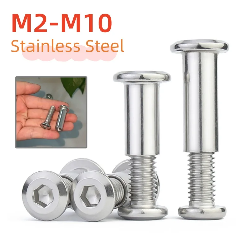 1-20set 304 Rivet Connector Insert Joint Sleeve Nut With Screw M2 M3 M4 M5 M6 M8 M10 Large Flat Hex Furniture Nut With Screw
1-20set 304 Rivet Connector Insert Joint Sleeve Nut With Screw M2 M3 M4 M5 M6 M8 M10 Large Flat Hex Furniture Nut With Screw
