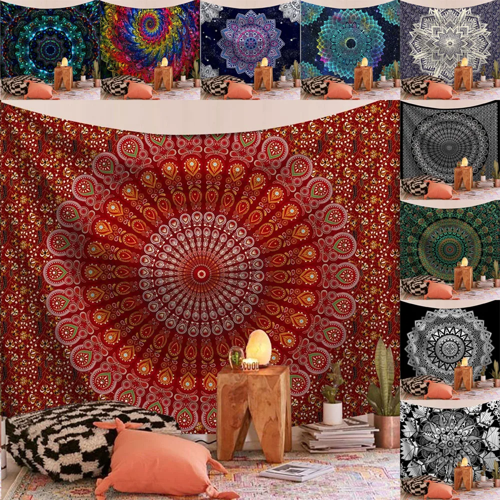 Mandala Style Tapestry Wall Hanging Throw Rug Blanket Camping Tent Travel Bohemian Tapestries Background Cloth Beach Yoga Mat
Mandala Style Tapestry Wall Hanging Throw Rug Blanket Camping Tent Travel Bohemian Tapestries Background Cloth Beach Yoga Mat