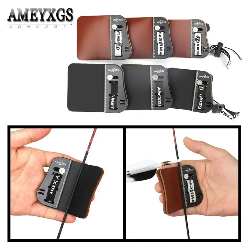 Archery Finger Guard S/M/L Leather Finger Tab for Left/Right Hand Traditional Bow Hunting Recurve Bow Shooting Finger Protector
Archery Finger Guard S/M/L Leather Finger Tab for Left/Right Hand Traditional Bow Hunting Recurve Bow Shooting Finger Protector