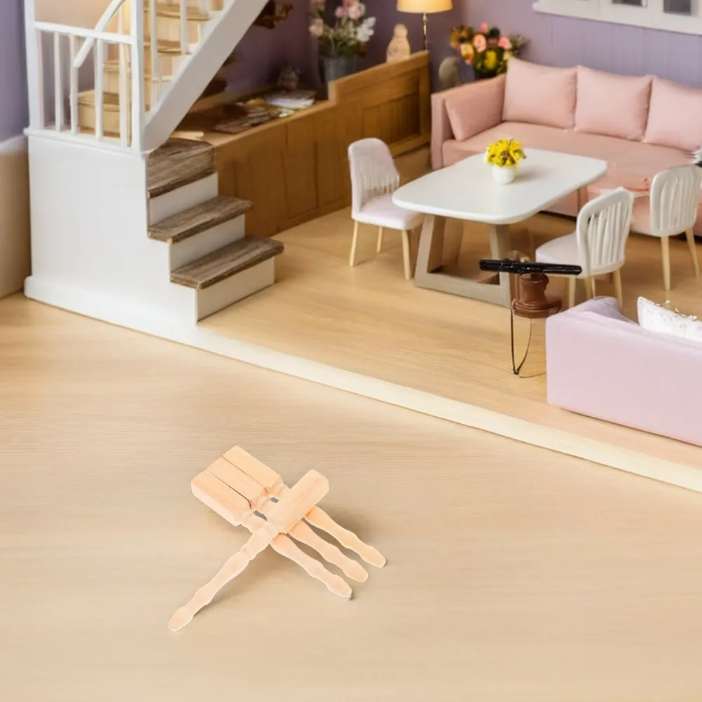 12Pcs Dollhouse Mini Table Feet Natural Wood Finish Small Furniture Legs for Craft Projects Micro Landscape Interior Detailing
12Pcs Dollhouse Mini Table Feet Natural Wood Finish Small Furniture Legs for Craft Projects Micro Landscape Interior Detailing