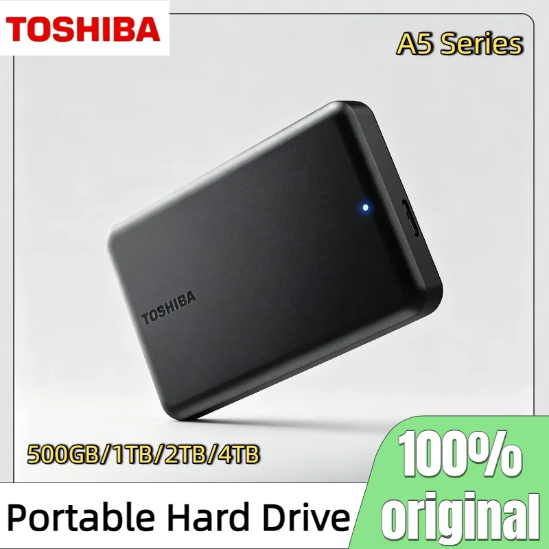 Toshiba A5 Series Compatible With Mac Pro Max Small Black Portable Hard Drive High Speed USB 3.2 Gen1 500GB 1TB 2TB 4TB
Toshiba A5 Series Compatible With Mac Pro Max Small Black Portable Hard Drive High Speed USB 3.2 Gen1 500GB 1TB 2TB 4TB