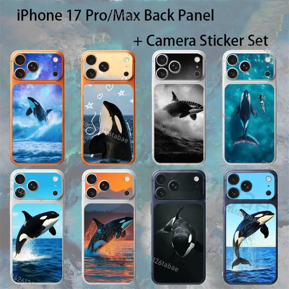 Killer Whale Orca For iPhone 17Pro/ProMax Battry Back Cover with Camera Decal Skin Rear Protective Sticker Film
Killer Whale Orca For iPhone 17Pro/ProMax Battry Back Cover with Camera Decal Skin Rear Protective Sticker Film
