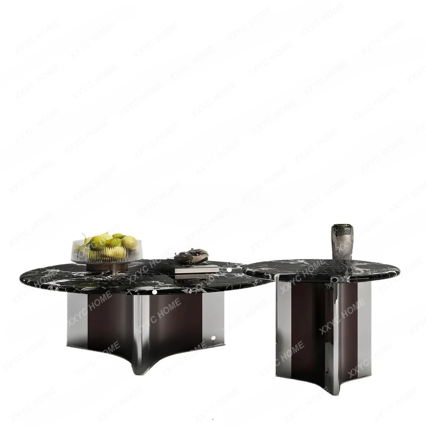 light luxury minimalist natural black rose luxury stone high-end small apartment new small coffee table combination
light luxury minimalist natural black rose luxury stone high-end small apartment new small coffee table combination