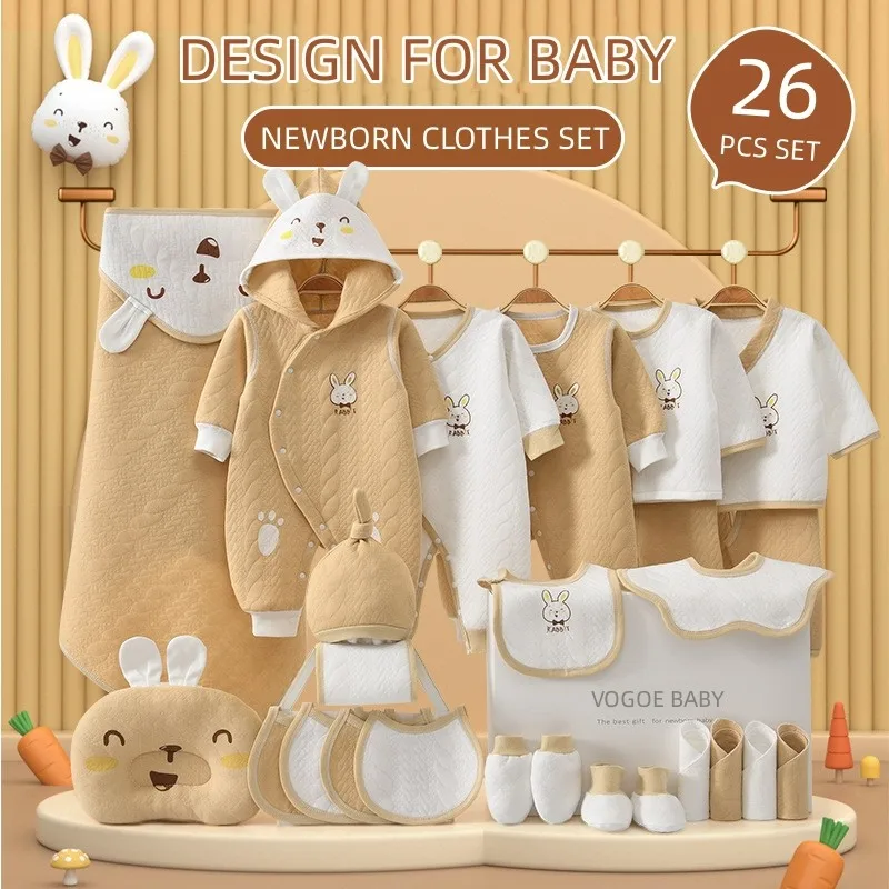Newborn Clothes Rabbit Baby Gift 100% Cotton Baby Set 0-12 Months Winter Warm Thick Kids Clothes Suit Unisex No Box
Newborn Clothes Rabbit Baby Gift 100% Cotton Baby Set 0-12 Months Winter Warm Thick Kids Clothes Suit Unisex No Box