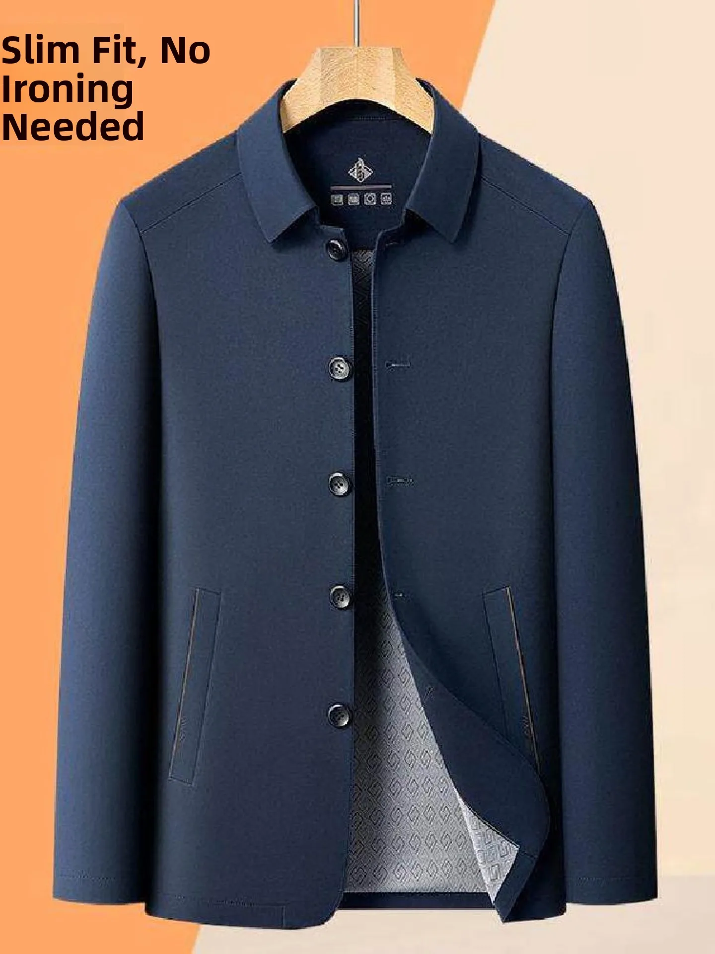 Men's Casual Silk Necktie Jacket Anti-Wrinkle Non-Iron Spring Autumn Business Casual Mid-Age Outerwear Standard Fit Long Sleeve
Men's Casual Silk Necktie Jacket Anti-Wrinkle Non-Iron Spring Autumn Business Casual Mid-Age Outerwear Standard Fit Long Sleeve