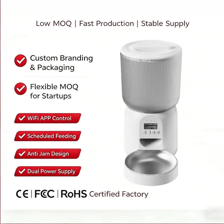 Smart Pet Feeding System Automatic Food Dispenser WiFi Remote Control Cat Dog Feeder Large Capacity Bulk Supply
Smart Pet Feeding System Automatic Food Dispenser WiFi Remote Control Cat Dog Feeder Large Capacity Bulk Supply