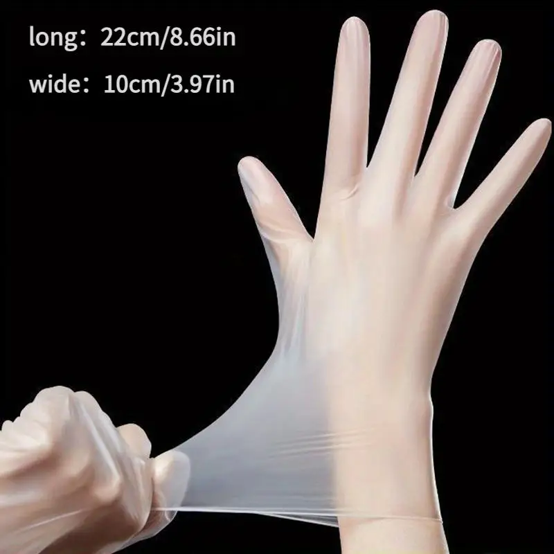 100Pcs High Elasticity TPE Disposable Gloves Transparent Thick Elastic Waterproof Oil Resistant Kitchen Cleaning Gloves
100Pcs High Elasticity TPE Disposable Gloves Transparent Thick Elastic Waterproof Oil Resistant Kitchen Cleaning Gloves