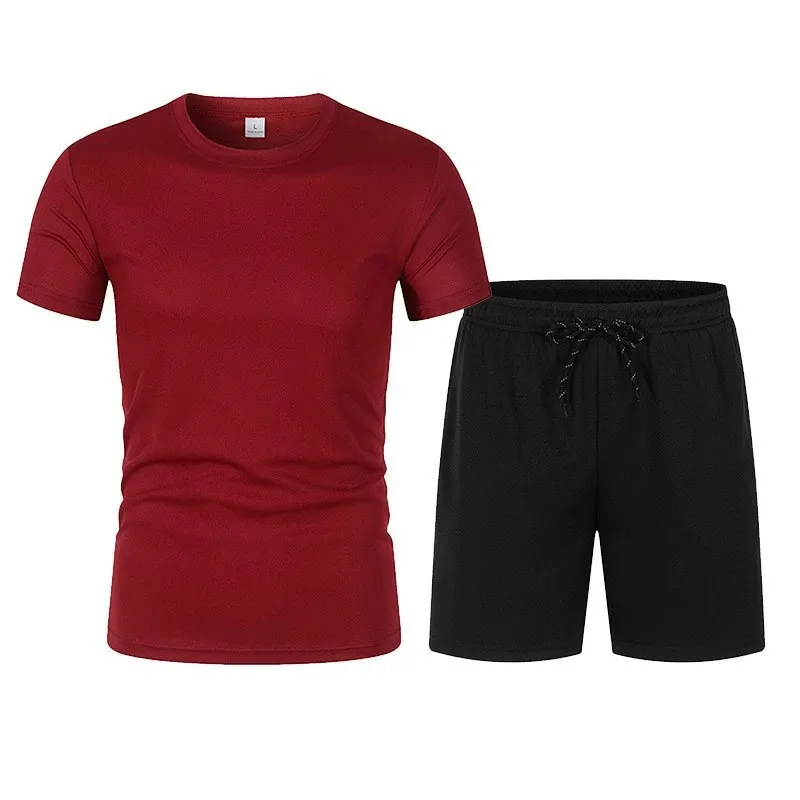 Men's Tracksuit 2 Piece O-neck Short Sleeve Shirt Shorts Set Men's Running Suit Plus Size T shirts Man Clothing Summer T-shirt
Men's Tracksuit 2 Piece O-neck Short Sleeve Shirt Shorts Set Men's Running Suit Plus Size T shirts Man Clothing Summer T-shirt