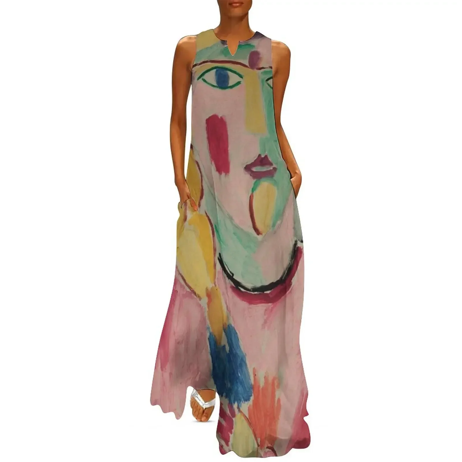 Alexej von Jawlensky Madchen Blauen Augen und Einem Zopf Long Dress summer clothes elegant party dresses for women 2025 Dress 
Alexej von Jawlensky Madchen Blauen Augen und Einem Zopf Long Dress summer clothes elegant party dresses for women 2025 Dress
