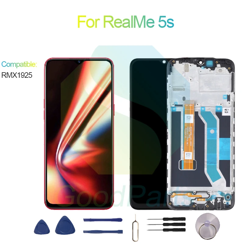 For RealMe 5s Screen Display Replacement 1600*720 RMX1925 For RealMe 5s LCD Touch Digitizer
For RealMe 5s Screen Display Replacement 1600*720 RMX1925 For RealMe 5s LCD Touch Digitizer