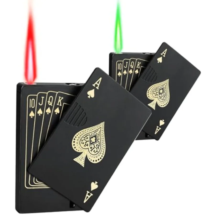 2 Pack Jet Torch Lighter Ace Card Lighters Green Flame Refillable Butane Lighters Ace of Spades Cool Lighter Adjustable Windpro
2 Pack Jet Torch Lighter Ace Card Lighters Green Flame Refillable Butane Lighters Ace of Spades Cool Lighter Adjustable Windpro