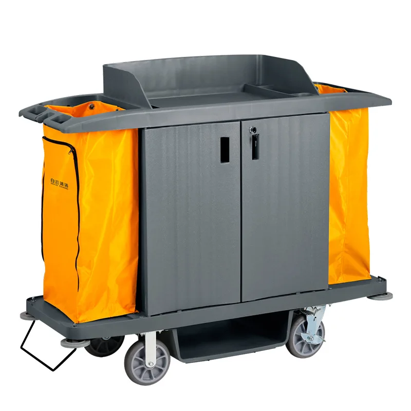 AF08172 multi-purpose room service cart, hotel cleaning, sundries, cleaning, sorting compartments, entrance linen cart
AF08172 multi-purpose room service cart, hotel cleaning, sundries, cleaning, sorting compartments, entrance linen cart