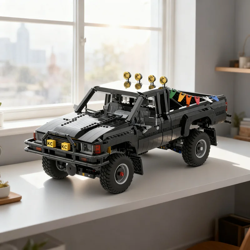 3208 деталей MOC Модель Toyota 4x4 Марти из «Назад в будущее», конструктор, архитектурная игрушка, рождественский подарок для детей
3208 деталей MOC Модель Toyota 4x4 Марти из «Назад в будущее», конструктор, архитектурная игрушка, рождественский подарок для детей