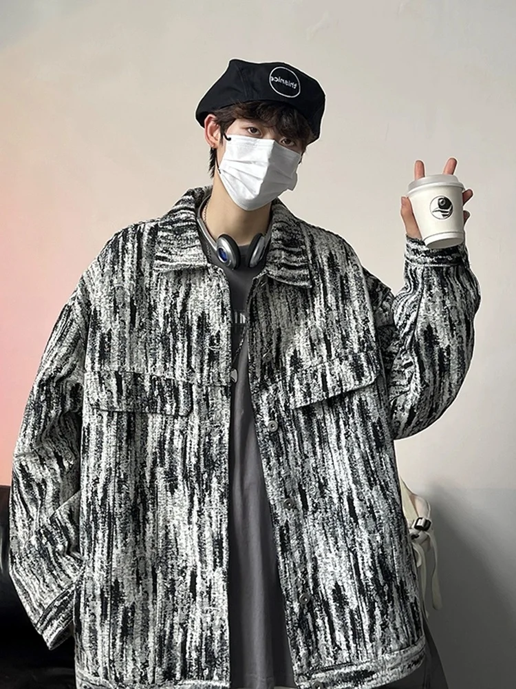 Casual American High Street Turn-down Collar Jaet Loose Men's Women's Spring Autumn Faionable Street Sle Coat
Casual American High Street Turn-down Collar Jaet Loose Men's Women's Spring Autumn Faionable Street Sle Coat