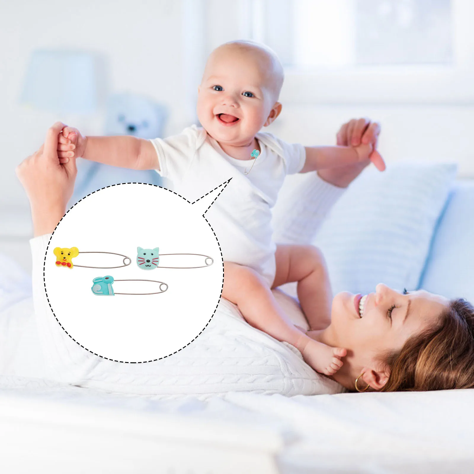 10 Pcs Cartoon Safety U Shaped Baby Diaper Stainless Steel Animal Pattern Newborn Clothes Buckle Locks for Diapers
10 Pcs Cartoon Safety U Shaped Baby Diaper Stainless Steel Animal Pattern Newborn Clothes Buckle Locks for Diapers