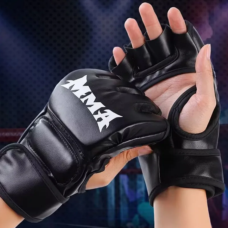 Боксерские перчатки с половиной пальцев для взрослых, бокс, боевой мешок с песком, тренировка ММА, Санда, каратэ, Муай Тай, фитнес, защита для тхэквондо
Боксерские перчатки с половиной пальцев для взрослых, бокс, боевой мешок с песком, тренировка ММА, Санда, каратэ, Муай Тай, фитнес, защита для тхэквондо